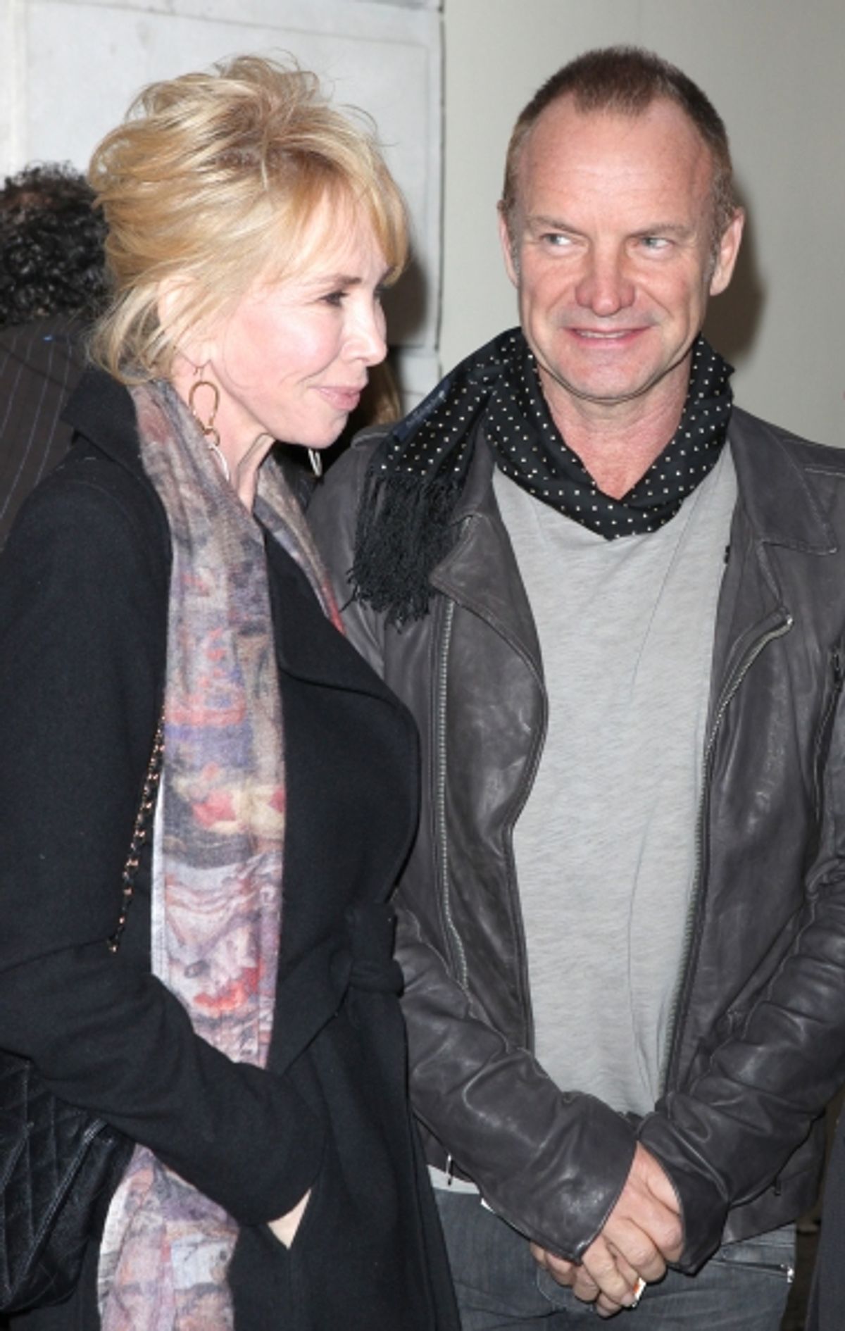 Trudie Styler, Sting & Jeffrey Seller attending the Broadway Opening Night Performance of 'Bengal Tiger At The Baghdad Zoo' at the Richard Rodgers Theatre in New York City. at 