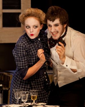 Katie Nabors as Louise Maske and Randy Muchowski as Frank Versati Photo