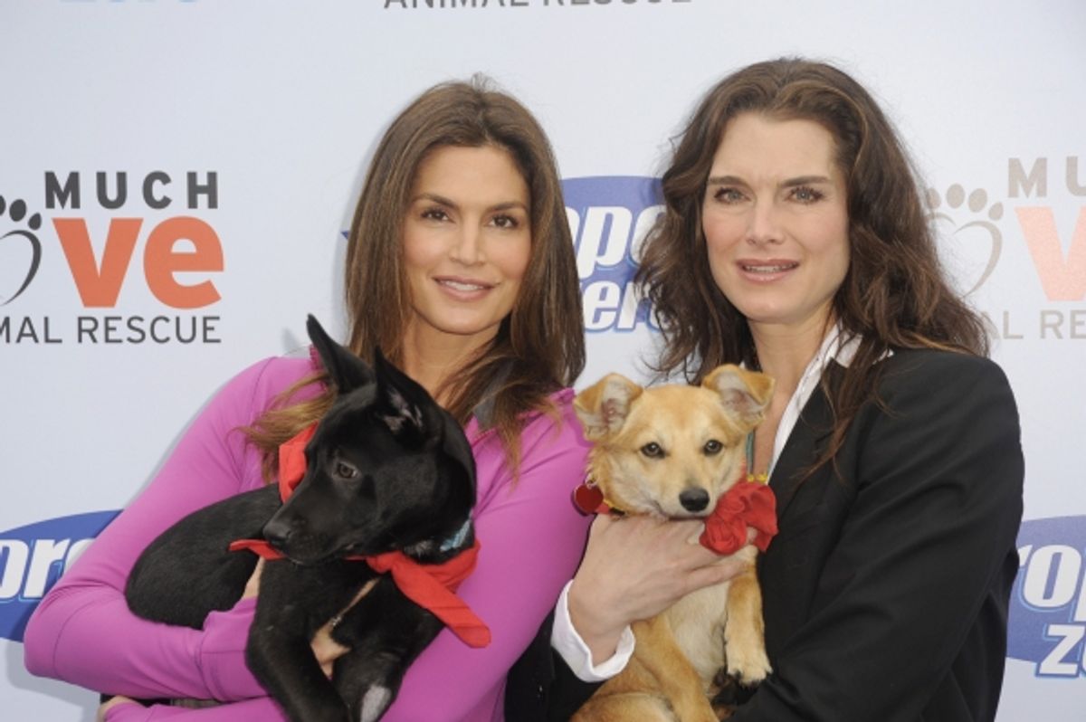 Cindy Crawford, Brooke Shields at 