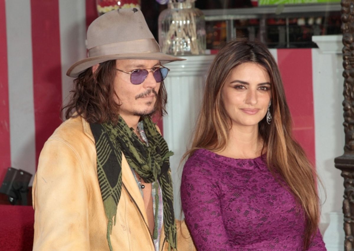Johnny Depp, Penelope Cruz at 
