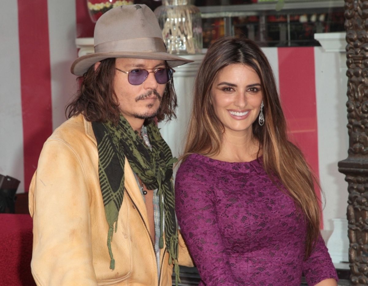 Johnny Depp, Penelope Cruz at 