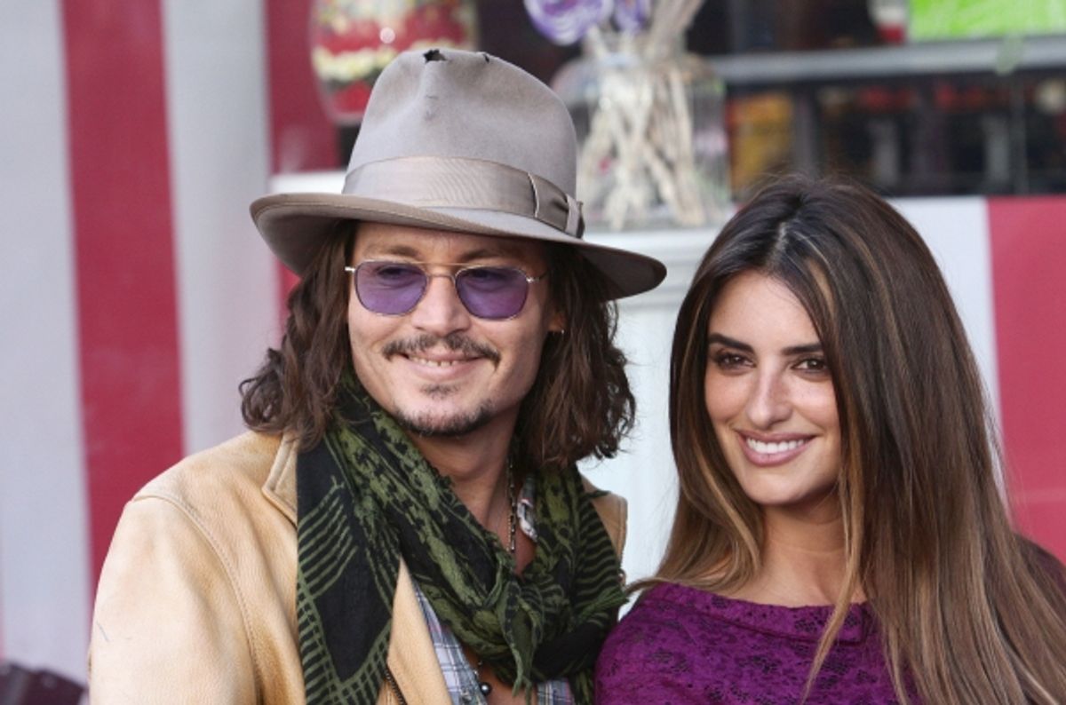 Johnny Depp, Penelope Cruz at 
