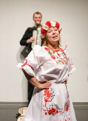 Dzianis Tarasenka and Maryna Yurevich in Zone of Silence Photo