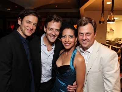 LOS ANGELES, CA - APRIL 3: (L-R) The cast Adam Rothenberg, Ken Barnett, Zabryna Gueva Photo
