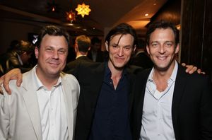LOS ANGELES, CA - APRIL 3: (L-R) Cast members Brooks Ashmanskas, Adam Rothenberg and Ken Barnett pose during the party for the opening night performance of "Burn This" at Center Theatre Group's Mark Taper Forum on April 3, 2011 in Los Angeles, California. @ BroadwayWorld LOS ANGELES, CA - APRIL 3: (L-R) Cast members Brooks Ashmanskas, Adam Rothenberg and Photo