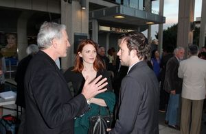 LOS ANGELES, CA - APRIL 3: (L-R) Actors Victor Garber, Holley Fain and Nate Corddry pose during the arrivals for the opening night performance of "Burn This" at Center Theatre Group's Mark Taper Forum on April 3, 2011 in Los Angeles, California. (Photo by @ BroadwayWorld LOS ANGELES, CA - APRIL 3: (L-R) Actors Victor Garber, Holley Fain and Nate Corddry p Photo