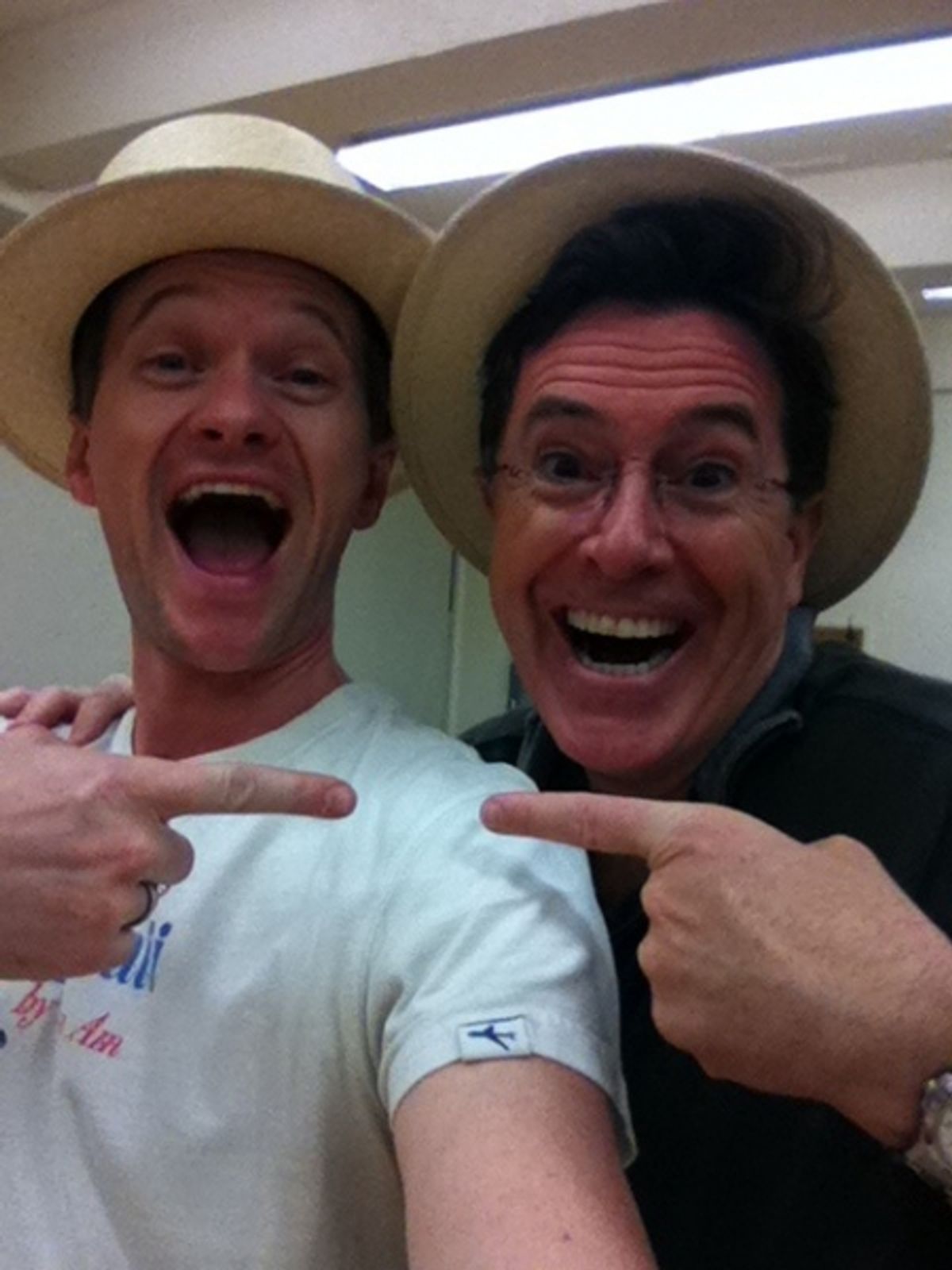 Neil Patrick Harris and Stephen Colbert at 