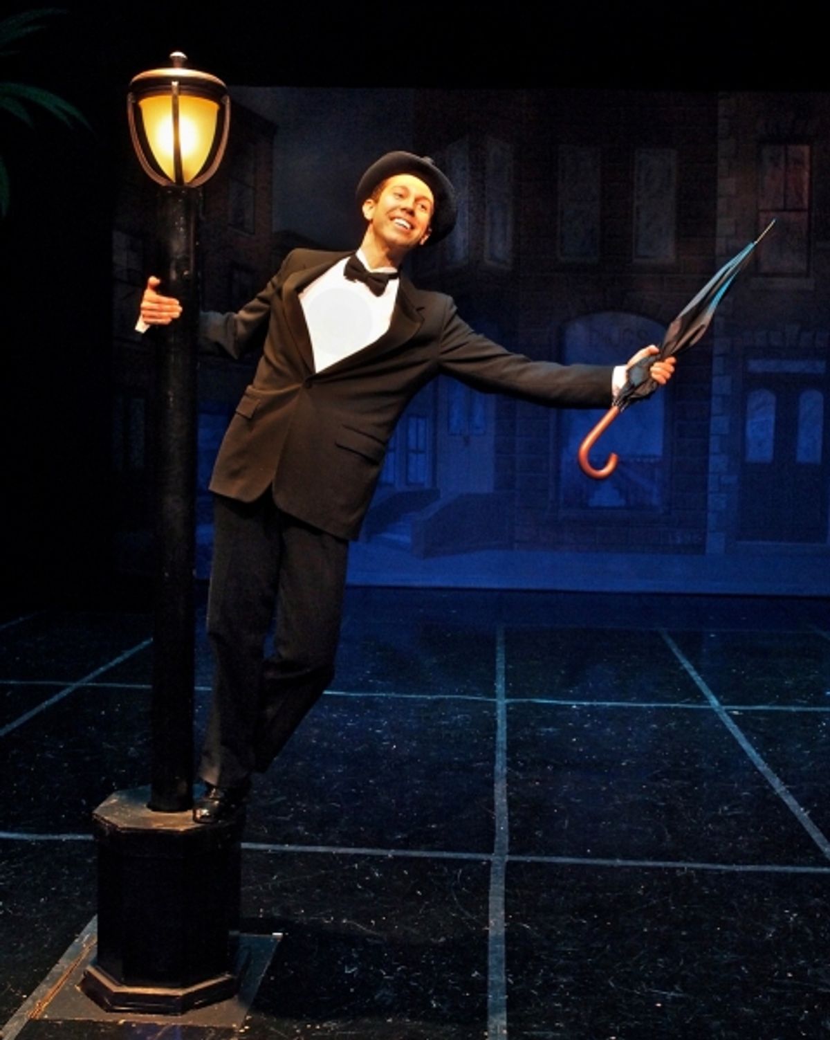 Jeremy Benton as Don Lockwood performing 'Singin' In The Rain.' at Westchester Broadway Theatre Presents SINGIN' IN THE RAIN