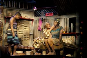  (L-R) Tallia Brinson (Sophie), Kim Staunton (Mama Nadi) and Daphne Gaines (Salima) Photo