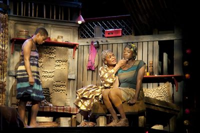  (L-R) Tallia Brinson (Sophie), Kim Staunton (Mama Nadi) and Daphne Gaines (Salima) Photo