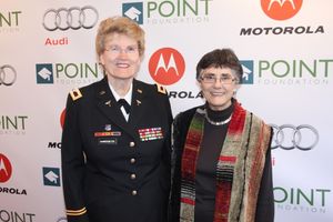  Point Legend Award Honoree Col. Margarethe "Grethe" Cammermeyer and Diane Divelbess  Photo
