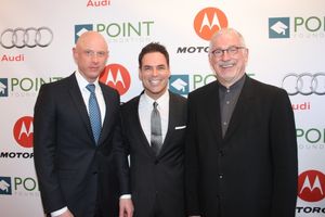  Point Inspiration Award Honoree Johnson & Johnson representatives and Jorge Valencia Photo