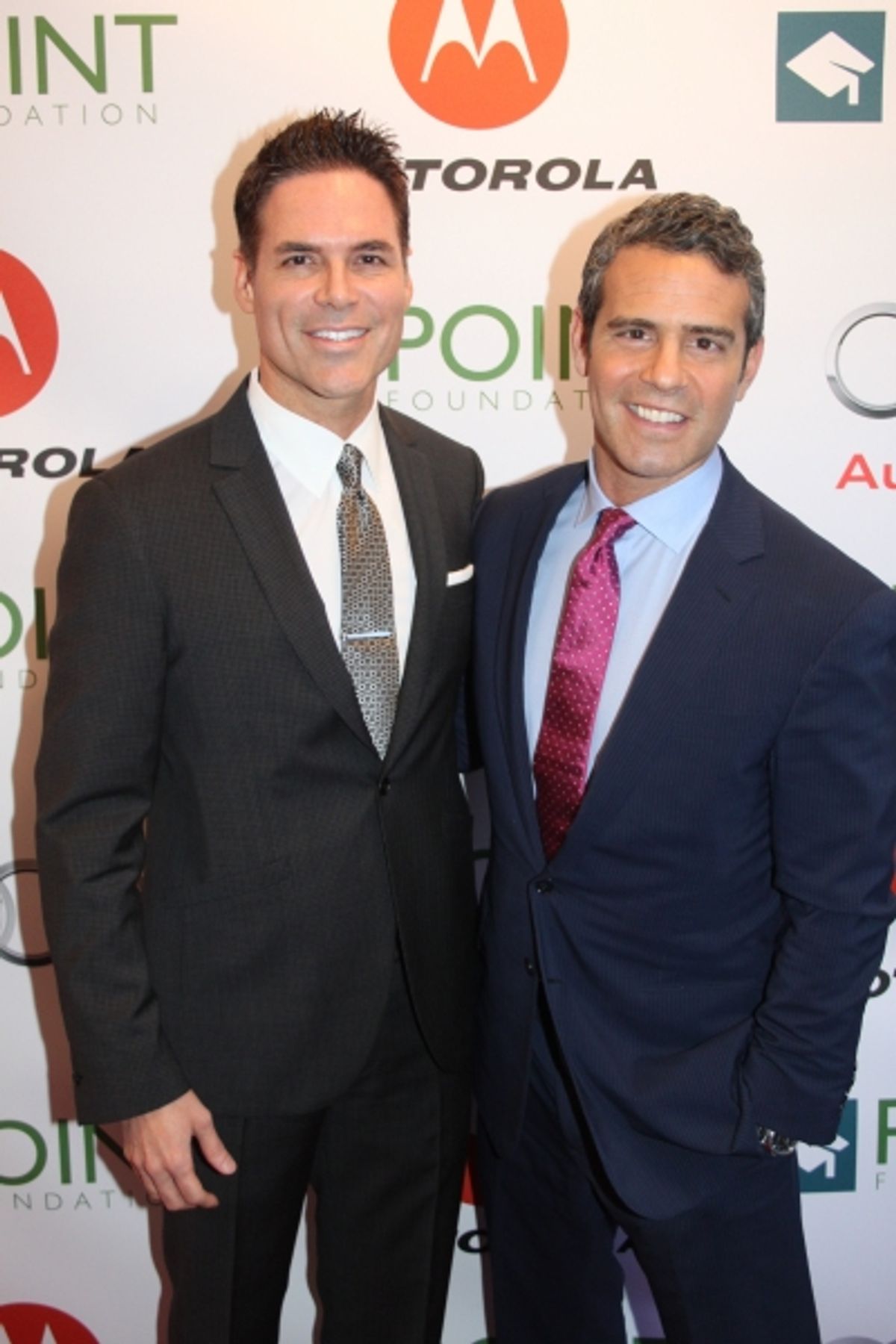 Jorge Valencia and Andy Cohen at 