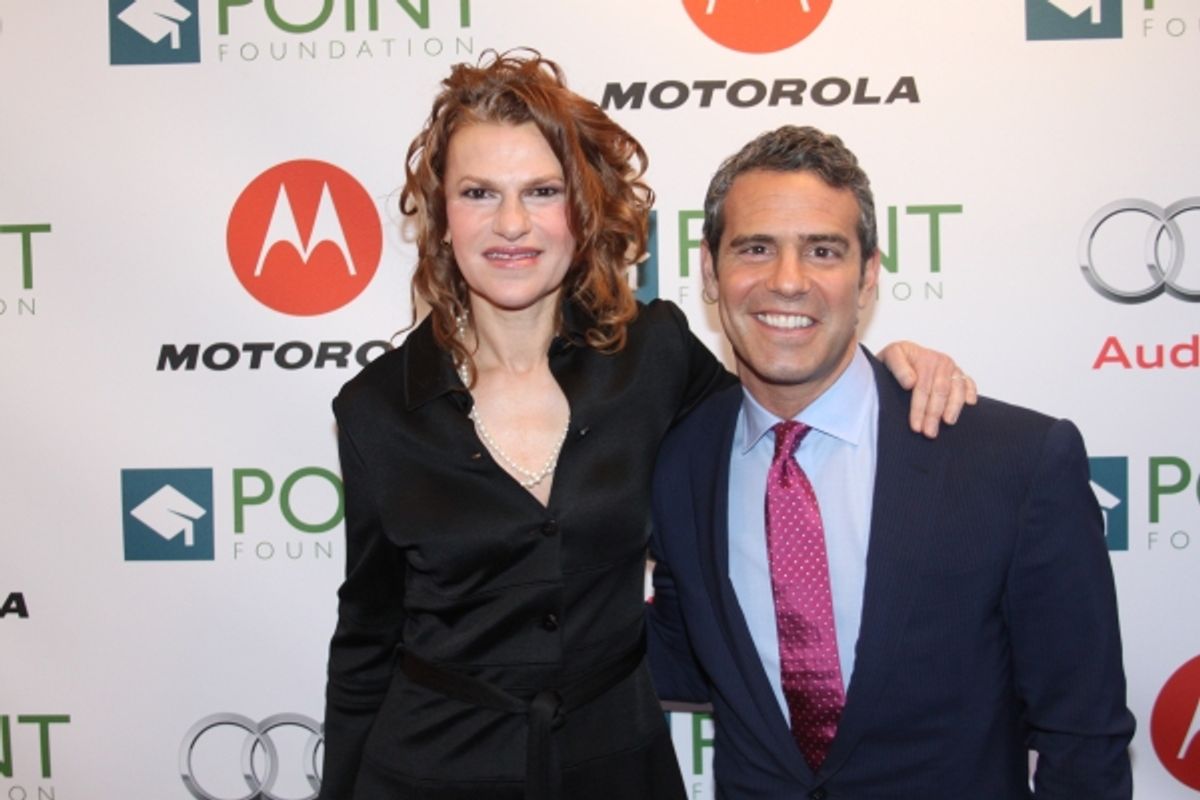 Sandra Bernhard and Andy Cohen at 