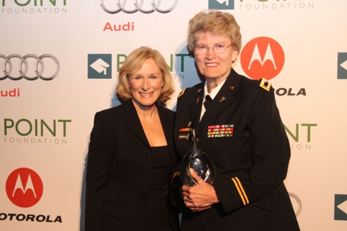  Glenn Close and Col. Margarethe 'Grethe' Cammermeyer at 