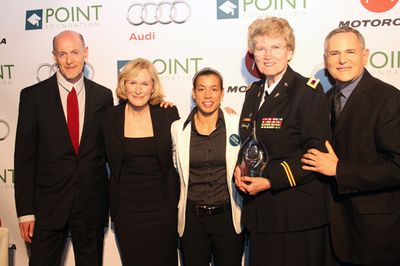  Neil Meron, Glenn Close, Katie Miller, Col. Margarethe "Grethe" Cammermeyer and Crai Photo