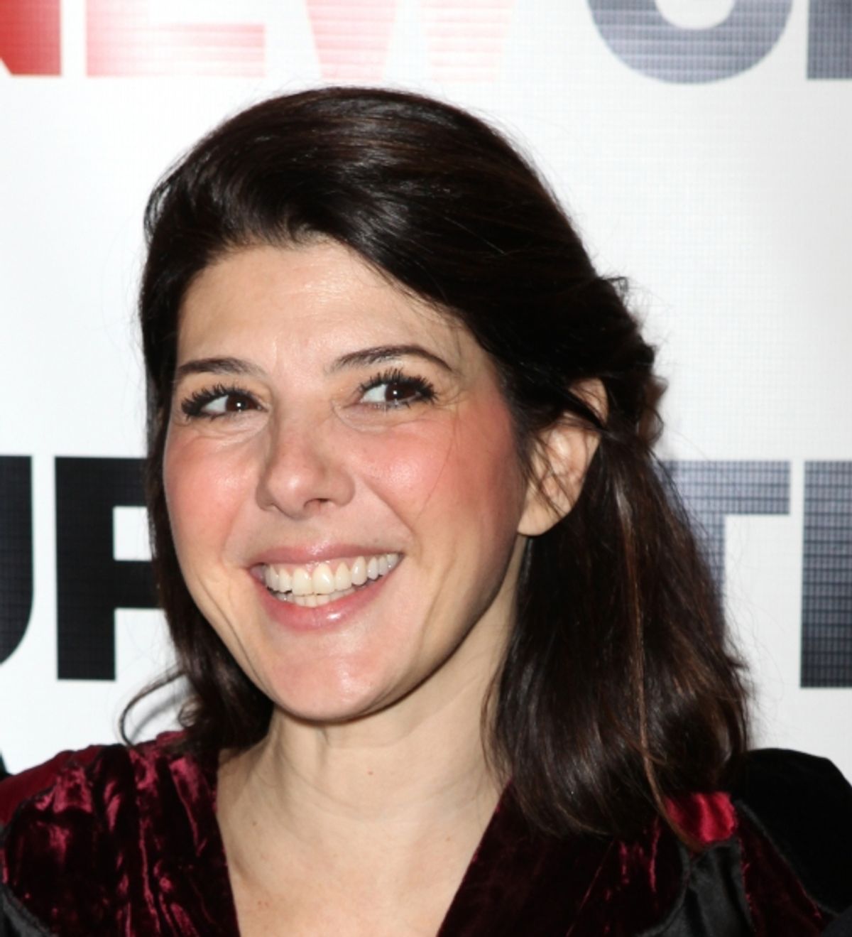 Marisa Tomei attending the Off-Broadway Opening Night Party for The New Group Revival of Wallace Shawn's 'Marie And Bruce' in New York City.  at 
