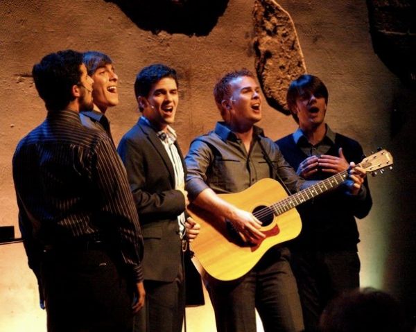  Derek Klena, Matthew Koehler, Ian Littleworth, Jeffrey Scott Parsons, and Alex Marti Photo