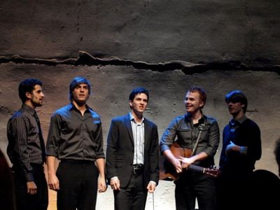  Derek Klena, Matthew Koehler, Ian Littleworth, Jeffrey Scott Parsons, and Alex Marti Photo
