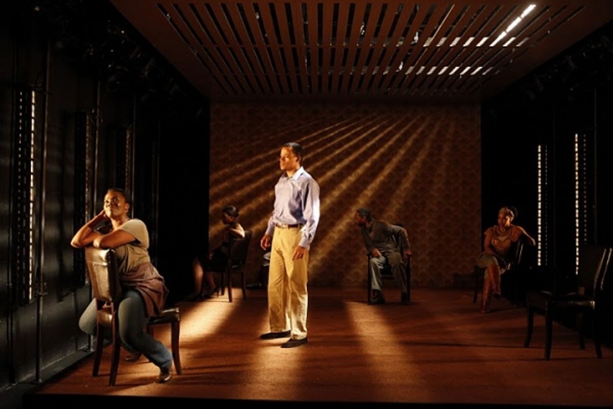  Heather Alicia Simms, Quincy Tyler Bernstine (background), LeRoy McClain, Michael Rogers (background), and Crystal A. Dickinson at 