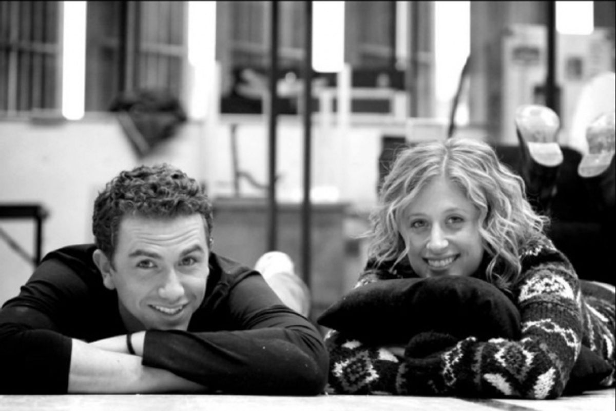 Richard Fleeshman and Caissie Levy at 