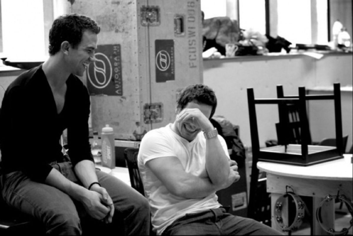 Richard Fleeshman and Ivan de Freitas at 