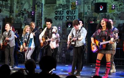 Billie Joe Armstrong and the Cast of AMERICAN IDIOT Photo