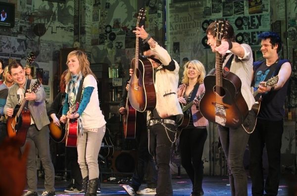Billie Joe Armstrong and the Cast of AMERICAN IDIOT Photo