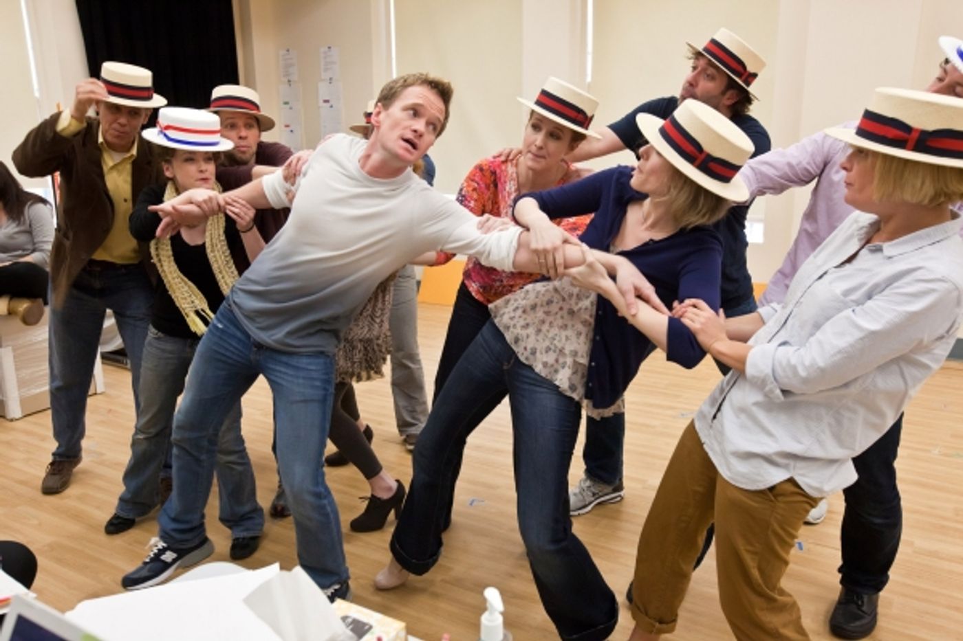 Photo Flash: Neil Patrick Harris & the Cast of COMPANY in Rehearsal!  Image