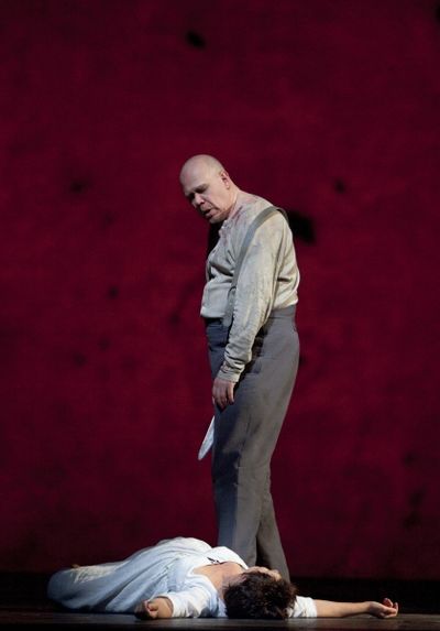 Alan Held in the title role and Waltraud Meier as Marie in Berg's "Wozzeck." Photo: C Photo