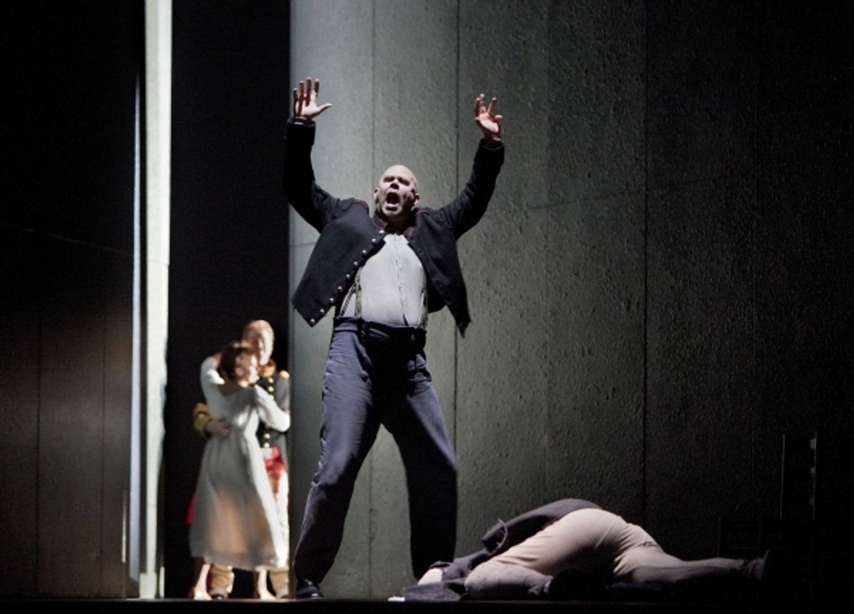 A scene from Berg's 'Wozzeck' with Alan Held in the title role. Photo: Cory Weaver/Metropolitan Opera  Taken during the rehearsal on April 1, 2011 at the Metropolitan Opera in New York City. at 