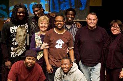  Alonzo Jackson, Deron Simmons, Abingdon Theatre Artistic Director Jan Buttram, Al Le Photo