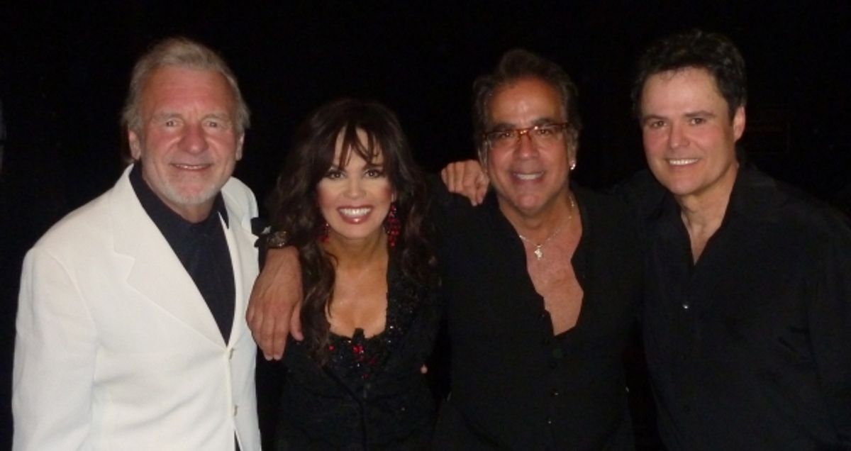 Colm Wilkinson, Marie Osmond, Richard Jay-Alexander and Donny Osmond at 