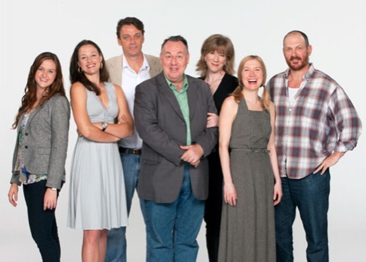 Rebecca Gold, Dana Green, Ray Chambers, Colin McPhillamy, Henny Russell, Nisi Sturgis and David Bishins star in the U.S. Premiere of Alan Ayckbourn's Life of Riley, at The Old Globe April 30 - June 5, 2011. Photo by Henry DiRocco. at 