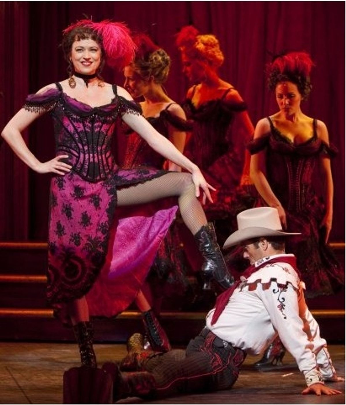  Helen Anker, David Elder, and the cast of Curtains at 