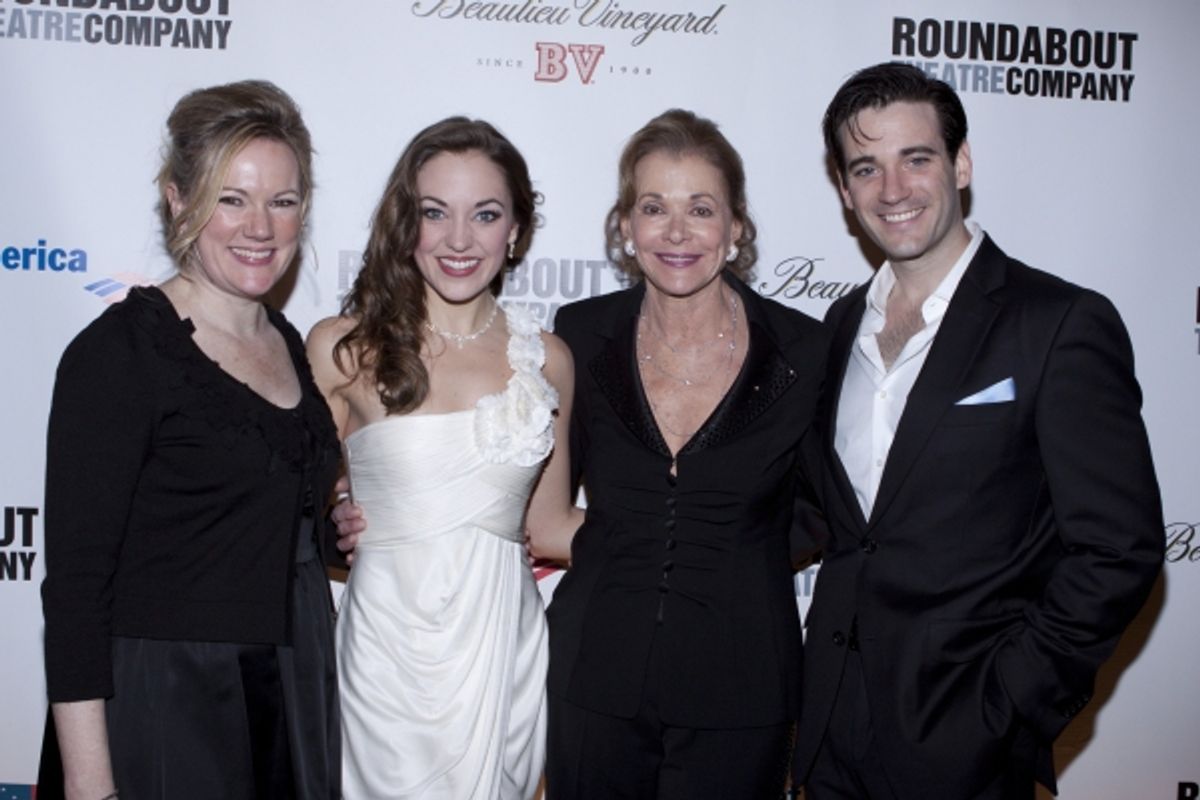 Kathleen Marshall, Laura Osnes, Jessica Walter and Colin Donnell at 