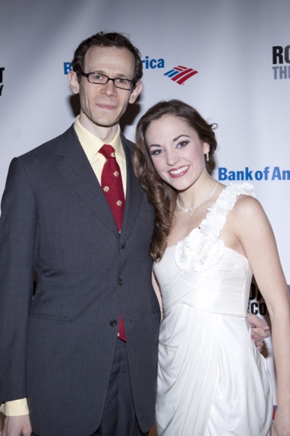 Adam Godley and Laura Osnes at 