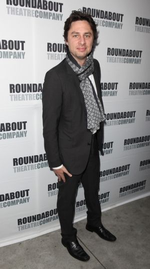 Zach Braff attending the Opening Night Performance of The Roundabout Theatre Company' Photo