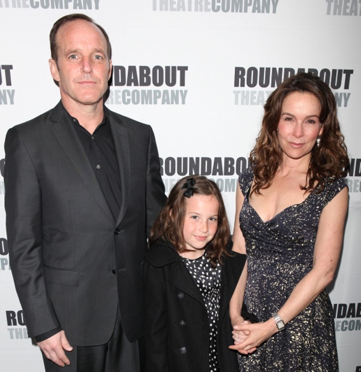 Clark Gregg, Stella Gregg and Jennifer Grey  attending the Opening Night Performance of The Roundabout Theatre Company's Broadway Production of 'Anything Goes'  in New York City. at 