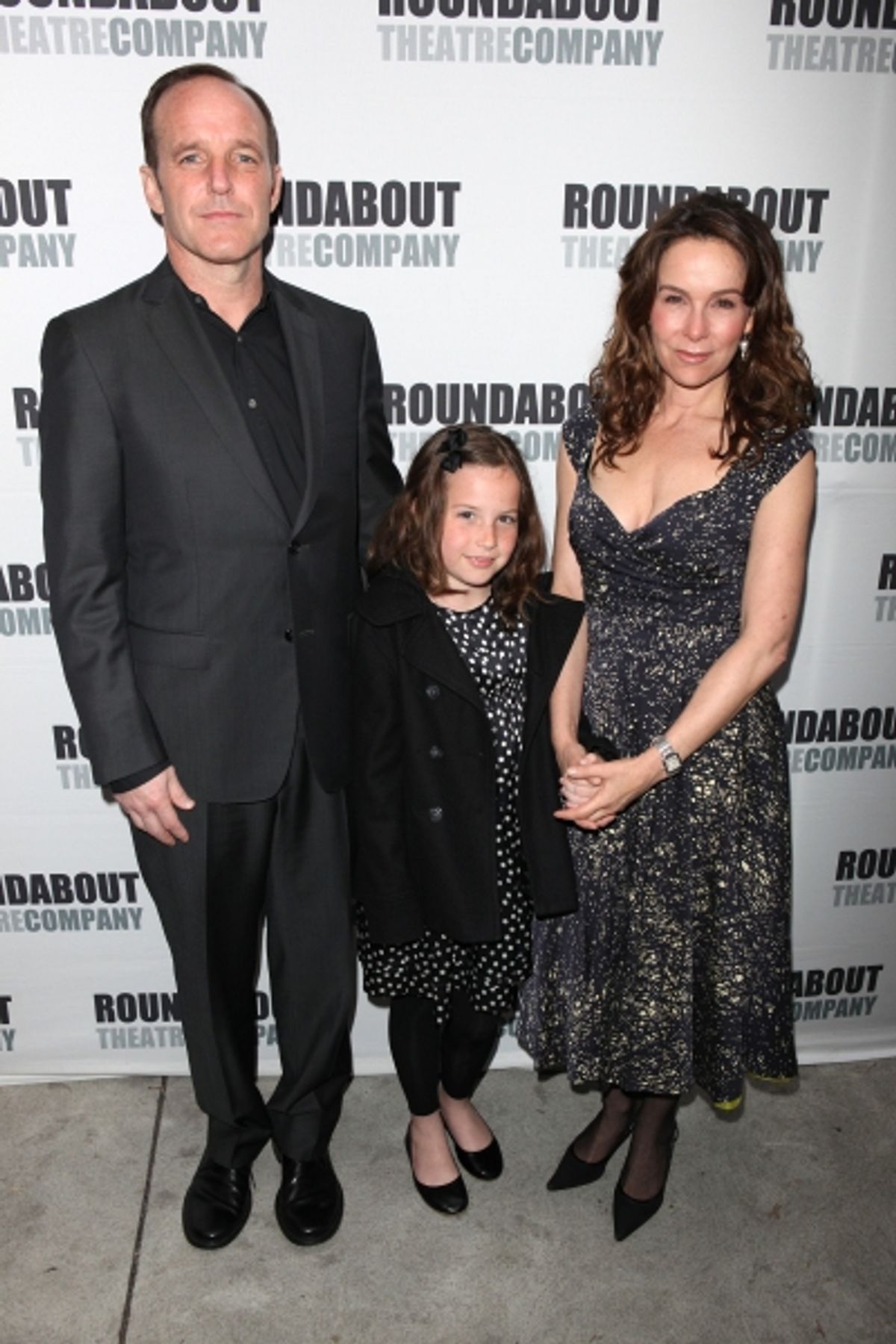 Clark Gregg, Stella Gregg and Jennifer Grey  attending the Opening Night Performance of The Roundabout Theatre Company's Broadway Production of 'Anything Goes'  in New York City. at 