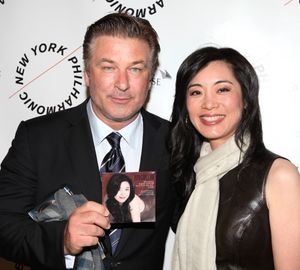 Alec Baldwin, promoting Yongmei Hu's cd attending the Opening Night Party for the New Photo