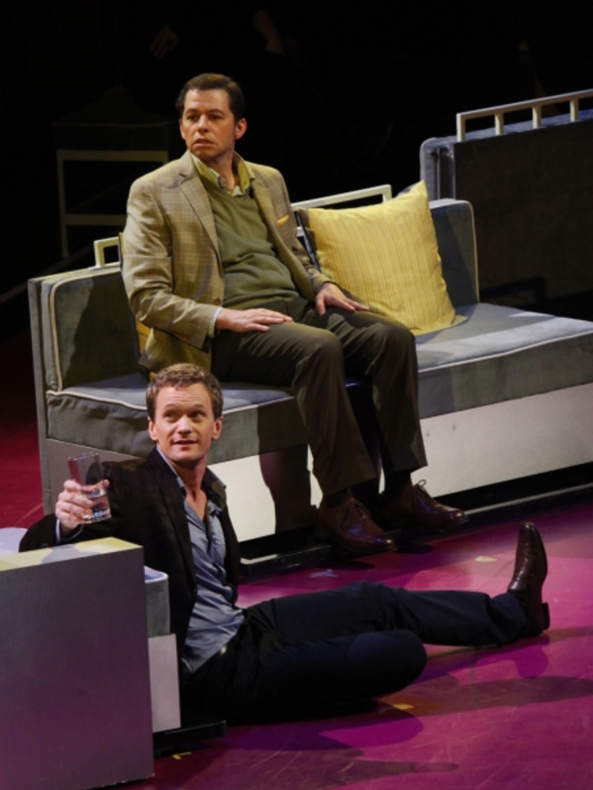 Neil Patrick Harris & Jon Cryer performing in the New York Philharmonic presentation of Stephen Sondheim's 'Company', A Spring Gala Benefit  in New York City. at 