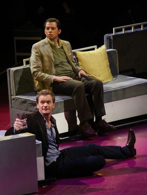 Neil Patrick Harris & Jon Cryer performing in the New York Philharmonic presentation of Stephen Sondheim's 'Company', A Spring Gala Benefit in New York City. @ BroadwayWorld Neil Patrick Harris & Jon Cryer performing in the New York Philharmonic presentation Photo