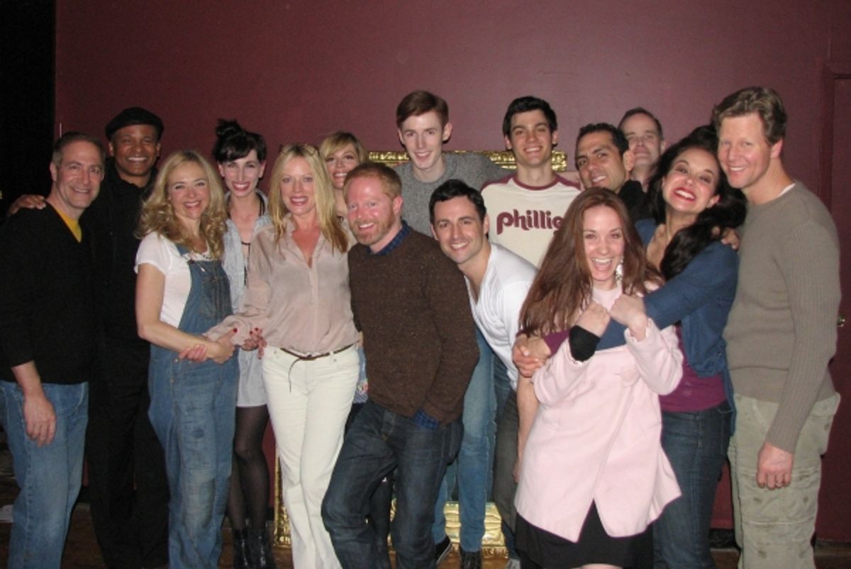 Bruce Sabath, David A. White, Rachel Bay Jones, Nikka Graff Lanzarone, Sherie Rene Scott, Elizabeth Stanley, Jesse Tyler Ferguson, Blake Daniel, Max von Essen, Robert Lenzi, Jonathan Hammond, Jack Cummings III, Alexandra Silber and Alan Campbell at 