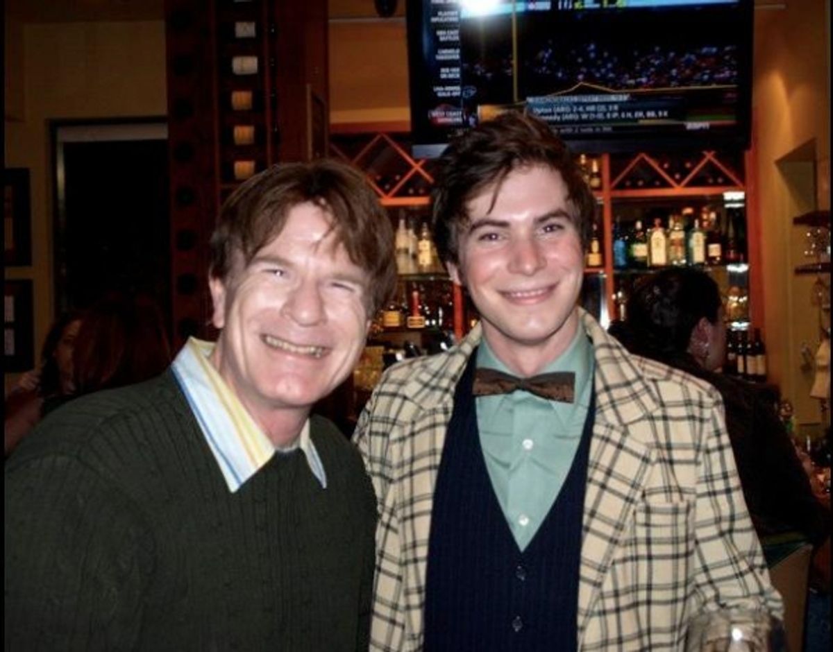  Steven Stanley of stagescenela.com and Chris Caldwell Eckert, who plays Carmen Ghia at 