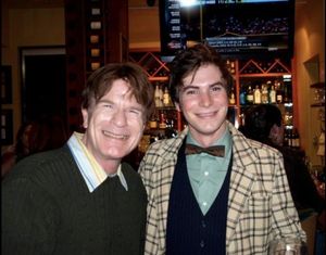  Steven Stanley of stagescenela.com and Chris Caldwell Eckert, who plays Carmen Ghia Photo