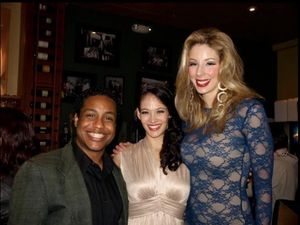 Ensemble members Keenon Hooks and Natasha Hugger with Sarah Cornell, as Ulla Inga Hansen BensonYonsen Tallen-Hallen Svaden-Svanson @ BroadwayWorld Ensemble members Keenon Hooks and Natasha Hugger with Sarah Cornell, as Ulla Inga Ha Photo