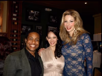  Ensemble members Keenon Hooks and Natasha Hugger with Sarah Cornell, as Ulla Inga Ha Photo