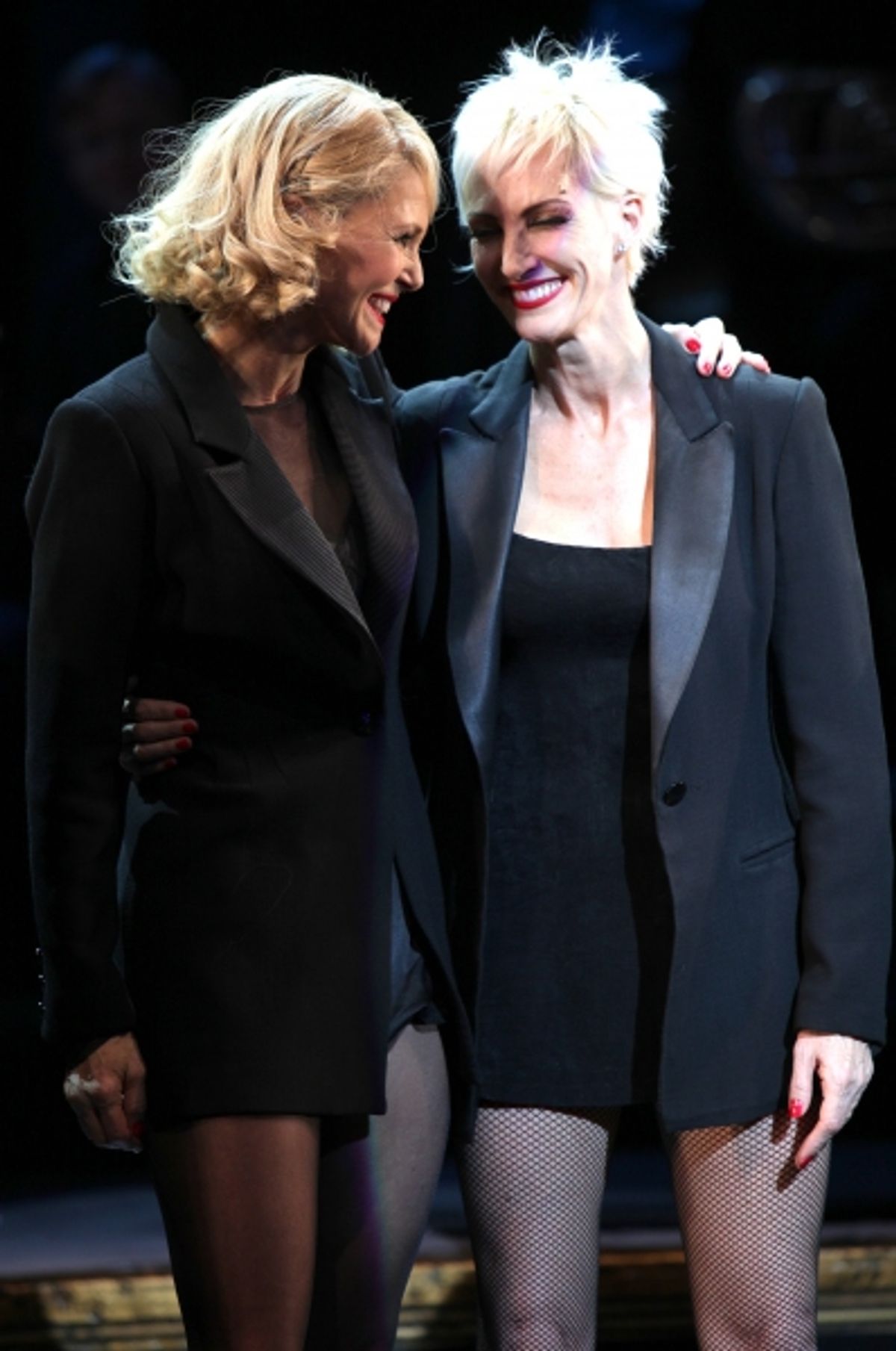 Christie Brinkley & Amra-Faye Wright during the 'Chicago' Curtain Call as Christie Brinkley makes her Broadway Debut at the Ambassador Theatre in New York City. at 