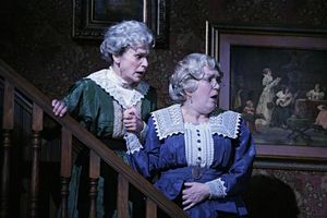 Sally Wingert (Martha Brewster) and Kristine Nielsen (Abby Brewster) in the Guthrie  Photo
